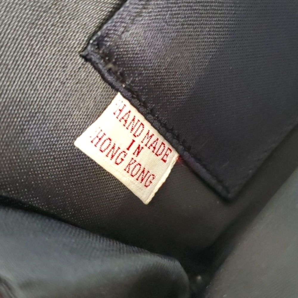 Vintage Full Sequin Beaded Black Flapper Style Clutch Wallet Gothic Hong Kong - Picture 8 of 14